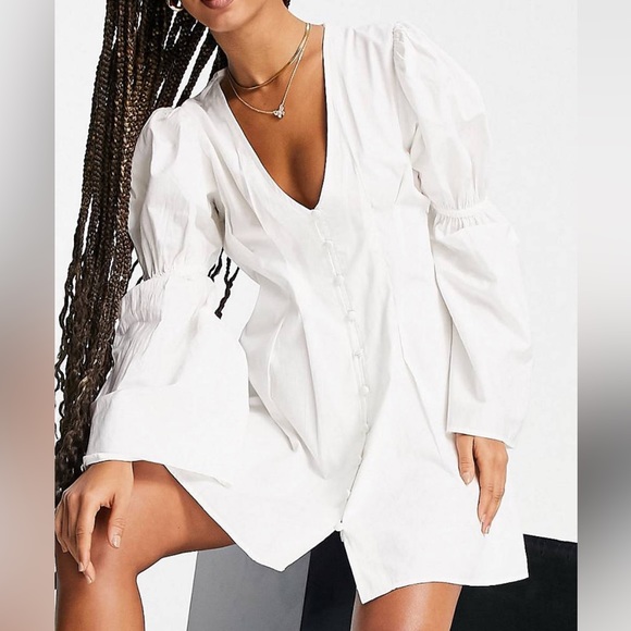 ASOS Button Front Dress - Picture 3 of 10